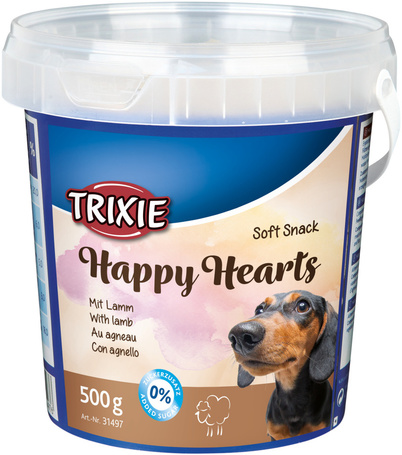 Trixie Soft Snack Happy Hearts | Jutalomfalat kutyáknak vödrös kiszerelésben