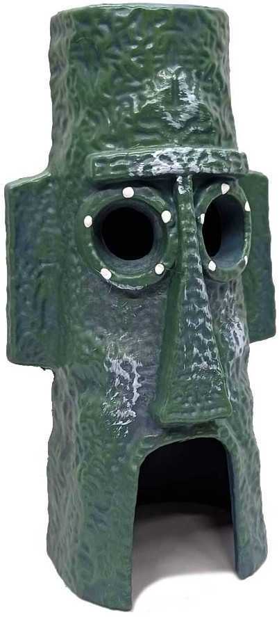 Moai casa lui Calamar Tentacule decor acvariu