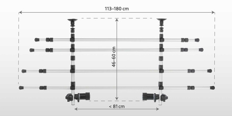 Trixie alumínium térelválasztó rács autóba