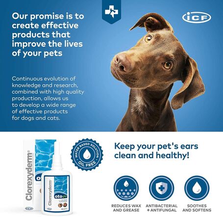 Clorexyderm Oto fültisztító oldat kutyáknak és macskáknak