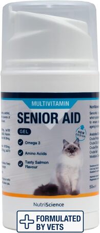 NutriScience Senior Aid Multivitamin gél idős macskáknak