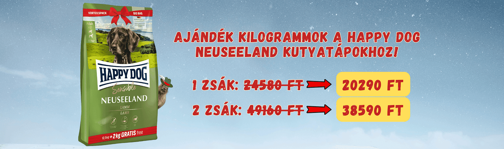 Happy Dog Neuseeland 12.5 + 2 kg
