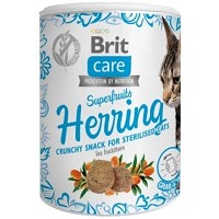 Brit Care Cat Snack Superfruits Herring pentru pisici