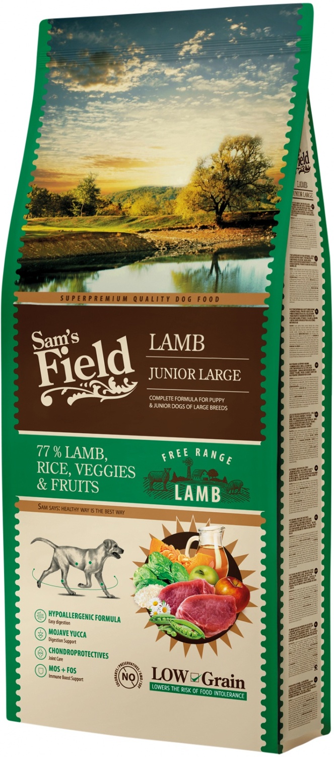 Sam's Field Junior Large Hypoallergenic Lamb Low Grain