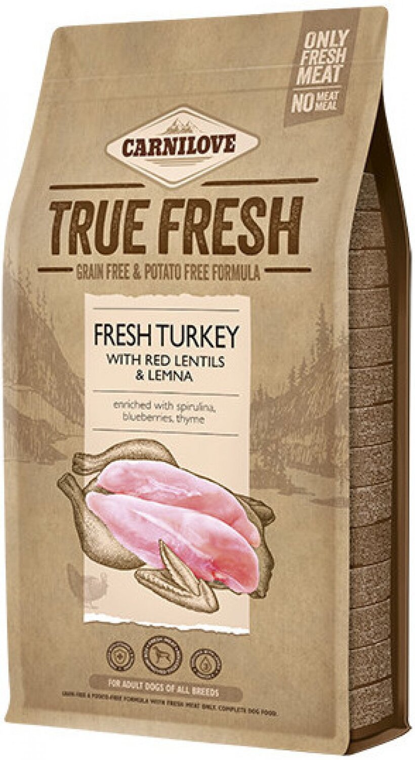 Carnilove True Fresh Dog Adult Turkey with Red Lentils and Lemna - zoom