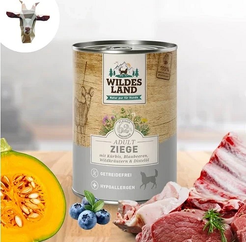 Wildes Land Classic Adult kecskehúsos kutyakonzerv