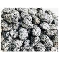 Fekete-fehér pöttyös görgeteg kavics akvárium dekoráció #2