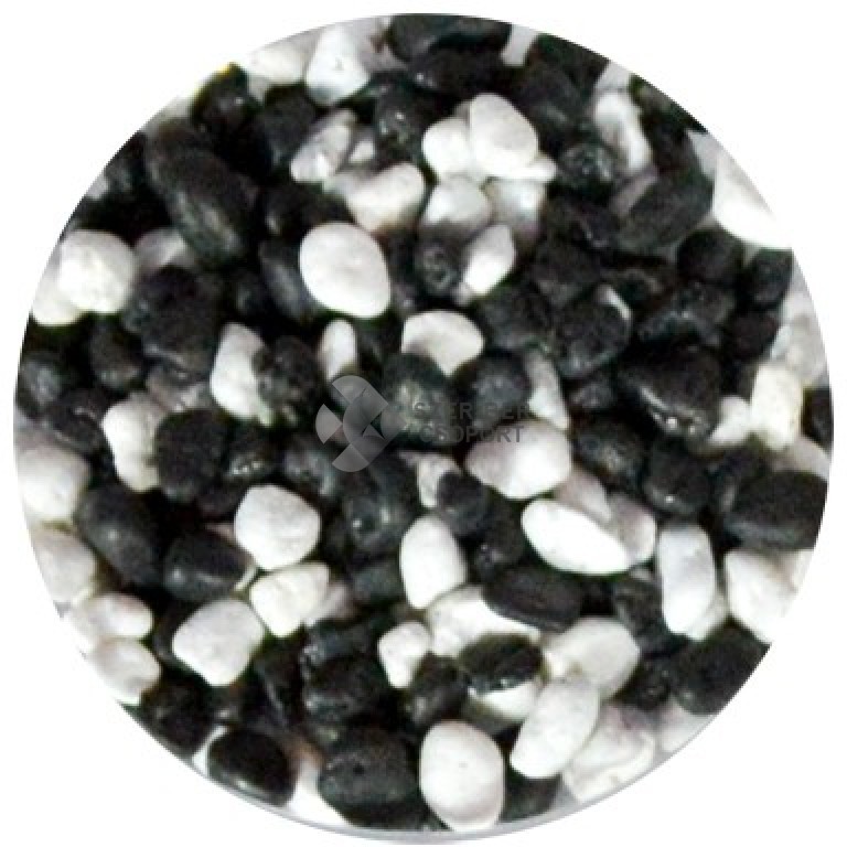 Amestec de pietricele decor acvariu (alb/negru) - zoom
