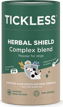 Tickless HerbalShield természetes kullancs elleni védelem komplex por kutyáknak 100 g