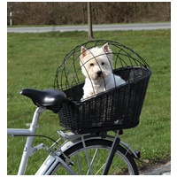 Trixie fekete kosár ráccsal kerékpárra #2