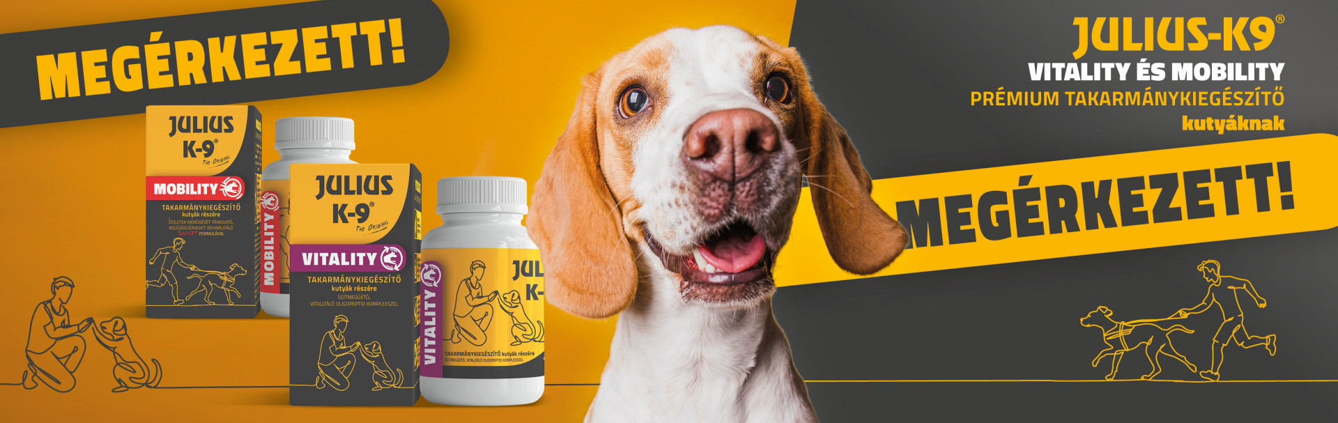 Julius-K9 Mobility és Vitality tabletták kutyáknak