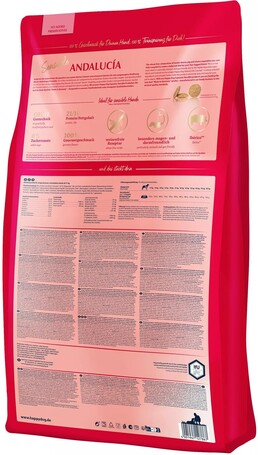 Happy Dog Andalucia kutyatáp ibériai sertéshússal és mediterrán zöldségmix-szel