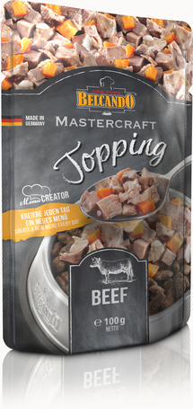 Belcando Mastercraft feltét friss marhahússal és sárgarépával