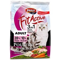 FitActive hrană 3in1 pentru pisici adulte cu somon