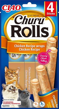 Inaba Churu Rolls Chicken Recipe wraps