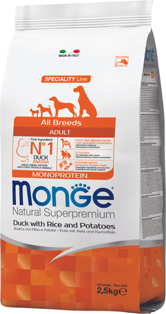 Monge Speciality Line Dog Adult Monoprotein Duck with Rice & Potatoes