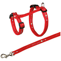 Trixie cica, sajt és egérmintás hám és póráz nagytestű macskának - duplikált #2