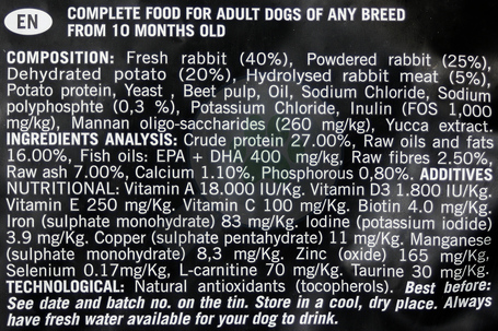 Optimanova Dog Adult Digestive Rabbit & Potato