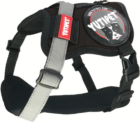 Yutipet RnD párnázott biztonsági kutyahám (Fekete)