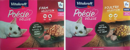 Vitakraft Poésie húsos-szószos eledelek most óriási akcióban