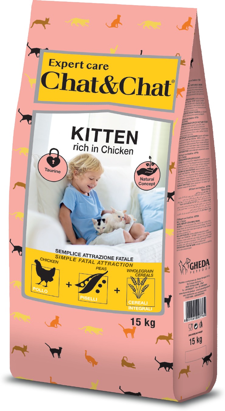 Chat & Chat Kitten Chicken | Hrană cu carne de pui pentru pisicuțe - zoom