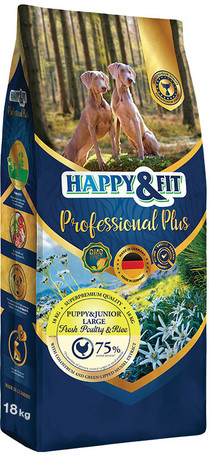 Happy&Fit Puppy & Junior Large Fresh Poultry & Rice