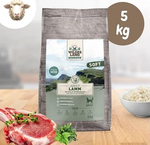 Wildes Land Soft félnedves monoprotein táp báránnyal