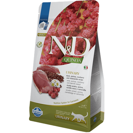 N&D Cat Grain Free Quinoa Urinary Duck – Húgyuti problémákra | Száraztáp macskáknak