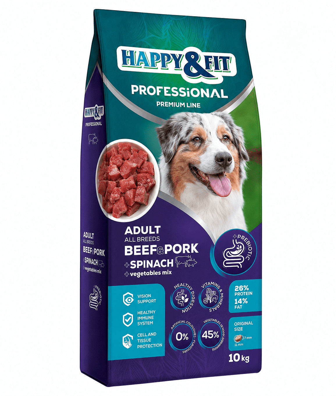 Happy&Fit Professional Adult Beef & Pork, Spinach