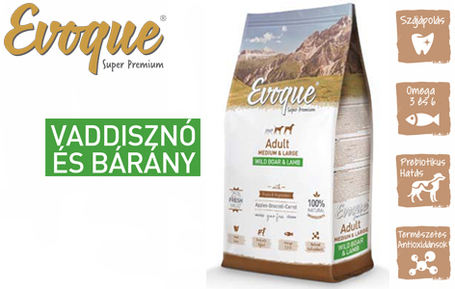 Visán Evoque Dog Adult Medium/Large Wild Boar & Lamb with Fruits & Vegetables száraztáp