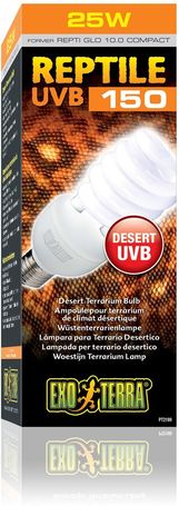 Exo Terra Reptile UVB 150 Desert Compact Bulb – Sivatagi terráriumi izzó