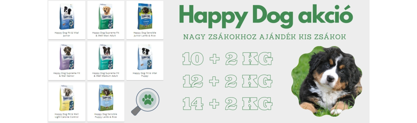 Happy Dog és Happy Cat nagy zsákokhoz ajándék kis zsákok - Exkluzív promóció