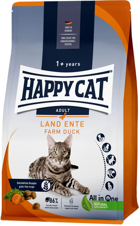 Happy Cat Culinary Adult Ente | Könnyen emészthető gabonamentes macskatáp kacsahúsból készítve