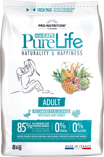 Pro-Nutrition Pure Life Adult au Canard / Dinde with Duck / Turkey - zoom