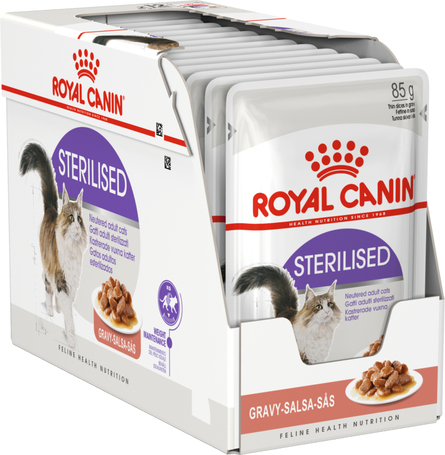 Royal Canin Sterilised Gravy - Ivartalanított felnőtt macska szószos nedves táp