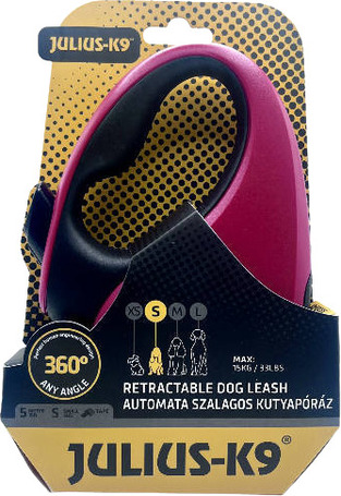 Julius-K9 automata szalagpóráz (Piros/Fekete)