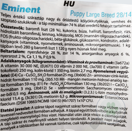 Eminent Puppy Large Breed táp nagytestű kutyáknak