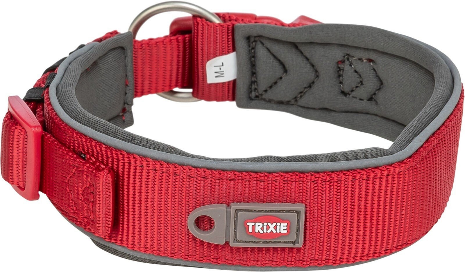 Trixie Premium zgardă pentru câini cu căptușeală din neopren și benzi reflectorizante - zoom