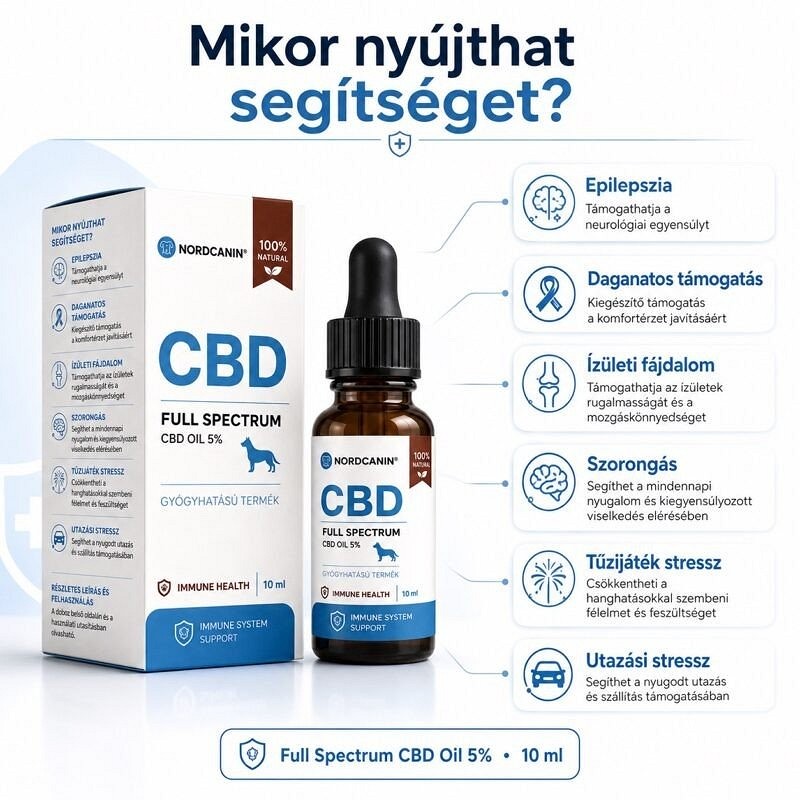 Nordcanin ulei CBD full spectrum pentru câini - zoom