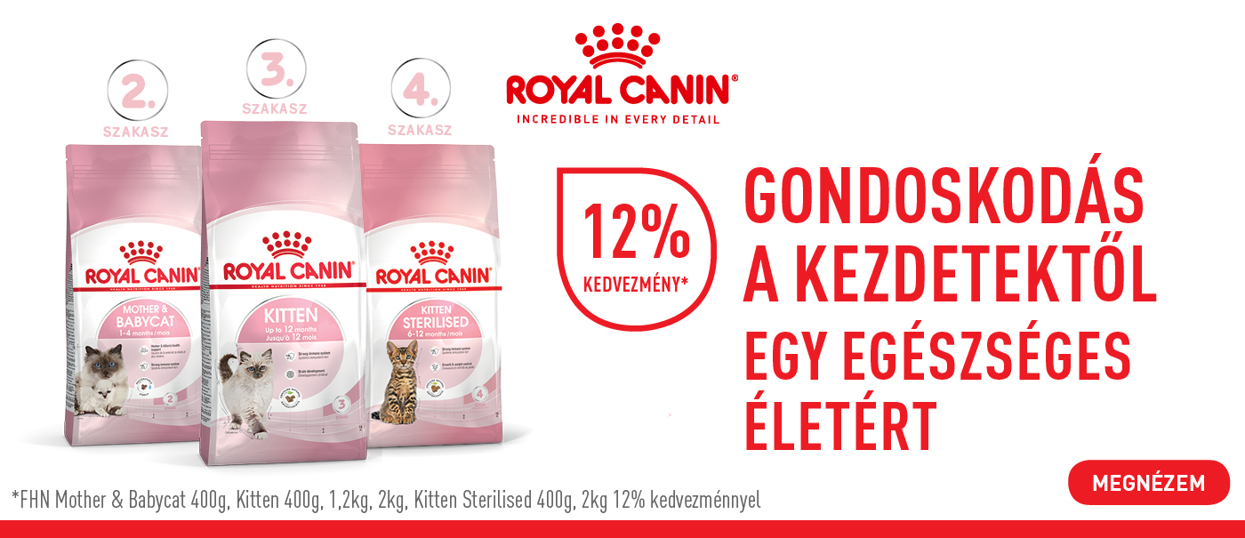 Royal Canin Kitten száraztáp -12% akció