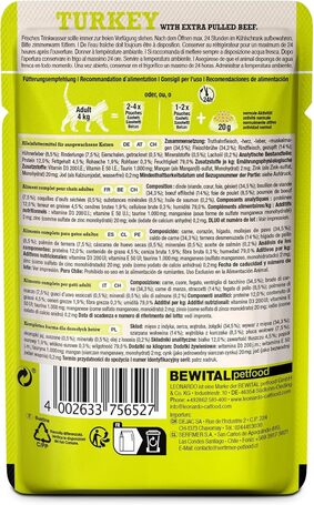 Leonardo pulykahús extra tépett marhahússal alutasakos macskaeledel