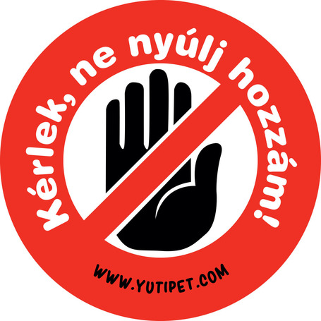 Grafikus címkék M-XXL méretű Yutipet hámokhoz