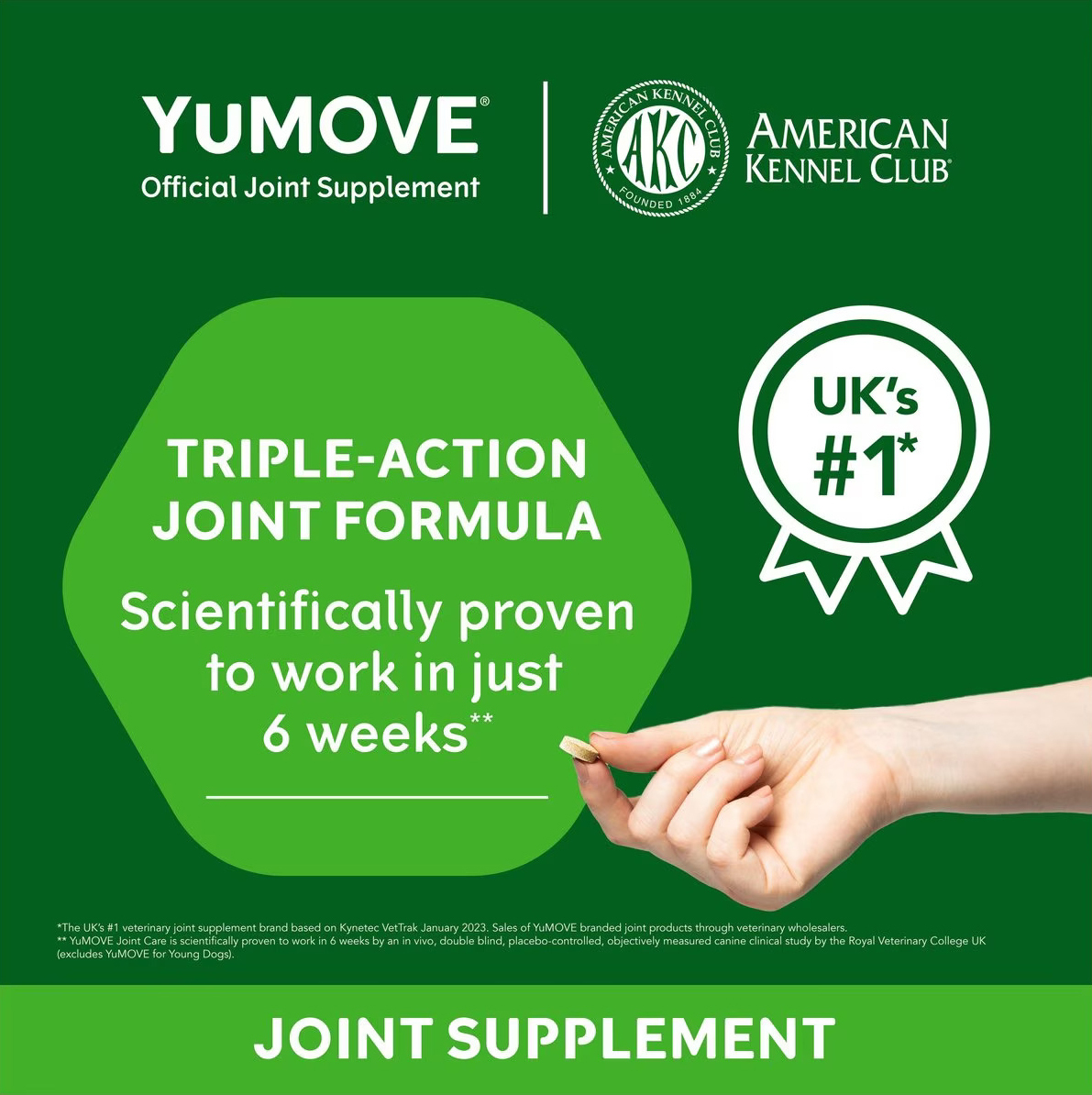 YuMOVE Joint Care Young | Tablete pentru protecția cartilajelor pentru câini în creștere - zoom
