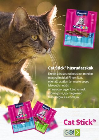 Vitakraft Cat Stick Classic lazacos és pisztrángos halrudak macskáknak