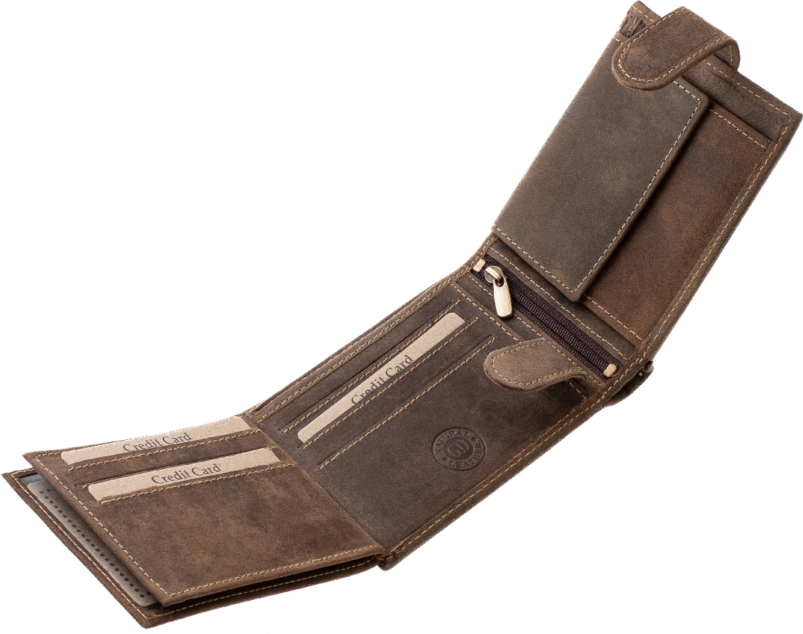 GreenDeed portofel din piele naturală cu model de câine - zoom