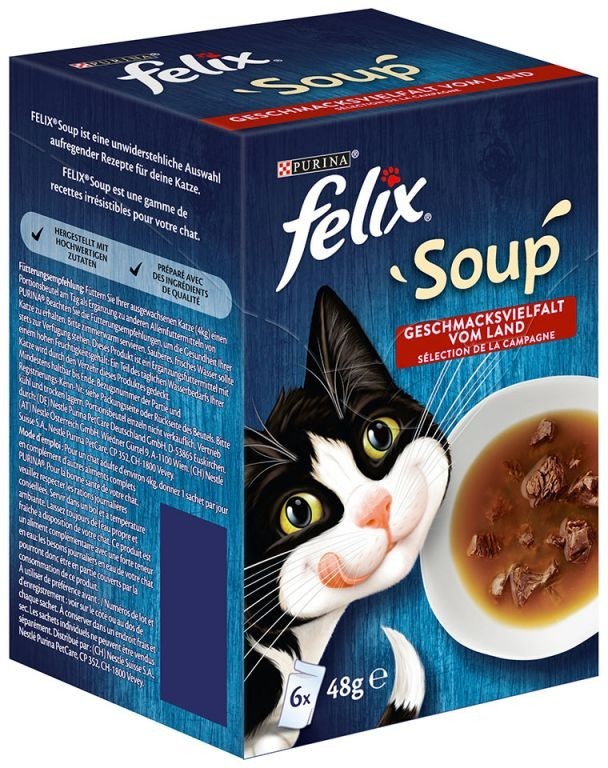 Felix Soup selecție de carne în supă pentru pisici