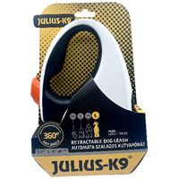 Julius-K9 automata szalagpóráz - Fehér/Fekete Julius-K9 automata szalagpóráz - Fehér/Fekete