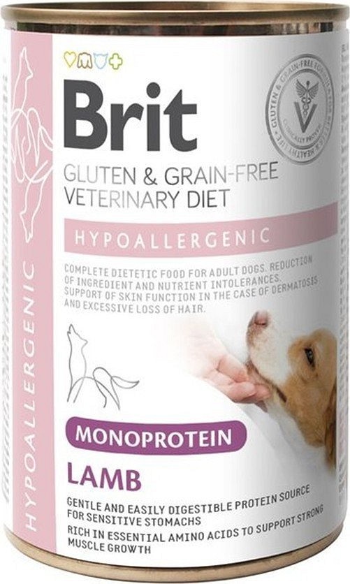 Brit Veterinary Diets Dog Can Hypoallergenic Mono Miel