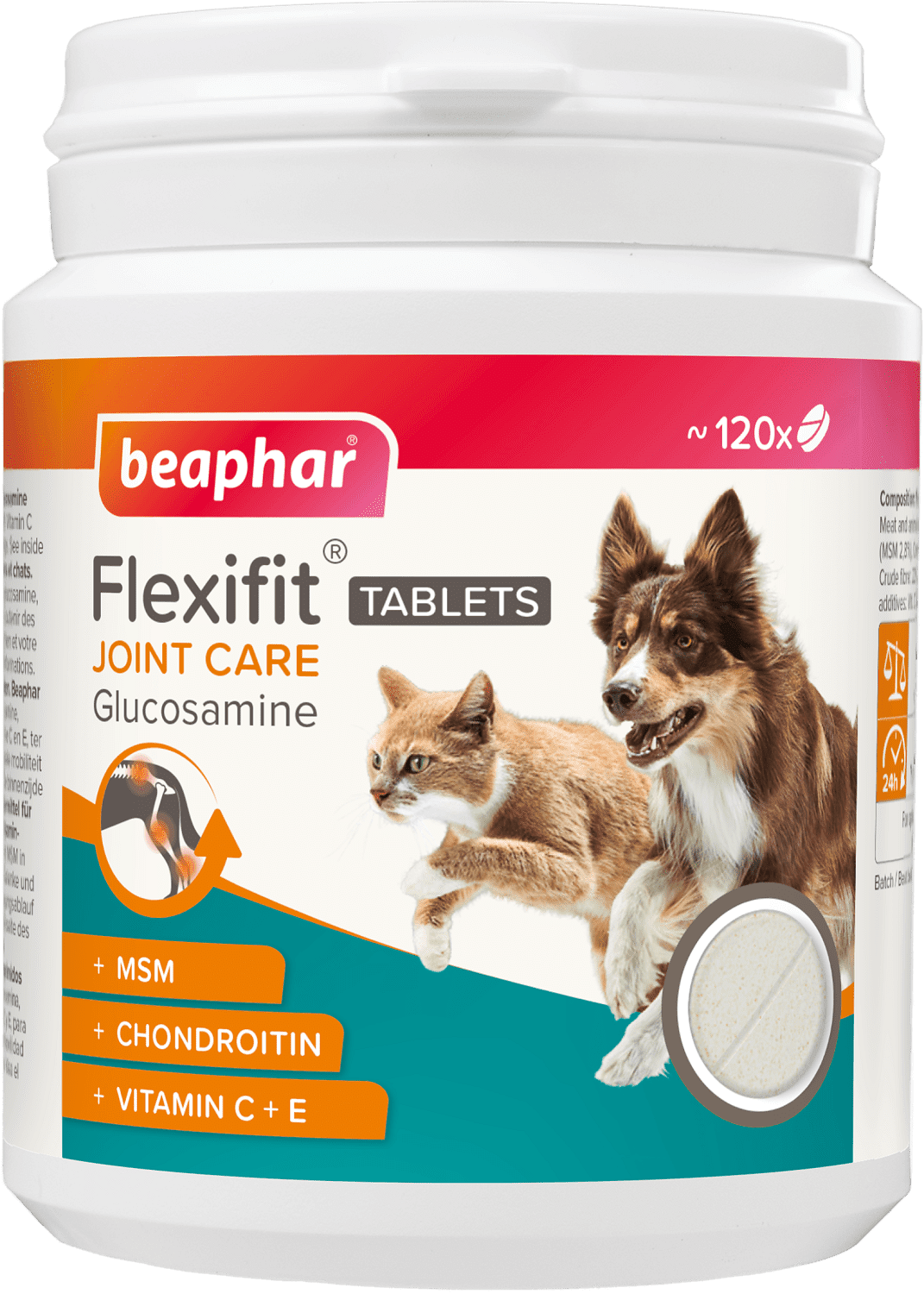 Beaphar Flexifit comprimate cu glucozamină pentru câini și p - zoom