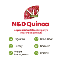 N&D Cat Grain Free Quinoa Skin & Coat Quail – Bőr- és szőrproblémákra #11